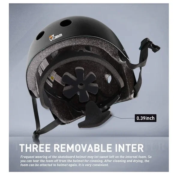 JBM Kids Black Skating Protective Safety Gear Set - Picture 8 of 10